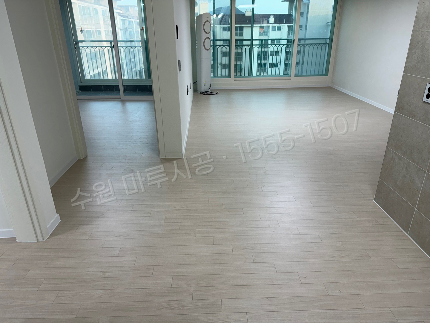 수원 장안구 영화동 마루시공 바닥공사업체 강마루 동화 나투스진 퓨어크림 시공 후